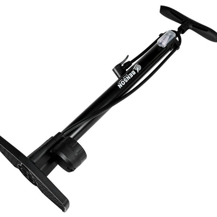 Benson Fietspomp met Manometer - 8 Bar - Dubbel Ventiel - 65 cm Slang