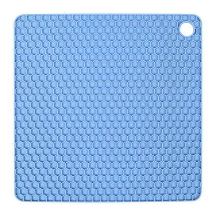 Benson Vierkante Siliconen Pannenonderzetter - 17 x 17 cm - Grijs/Groen