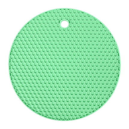Benson Ronde Siliconen Pannenonderzetter - Ø 18 cm - Hittebestendig - Grijs/Groen