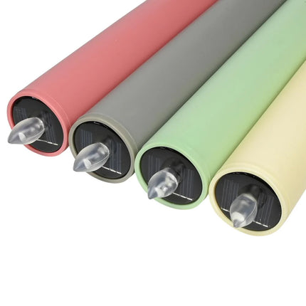 Benson Solar Tuinfakkel – 97.5 cm – Kleurrijke Mix – Flikkerend Kaarseffect