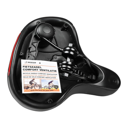 Benson Comfort Fietszadel - Breed - Ventilatie - Gel & PU-Schuim - Waterdicht