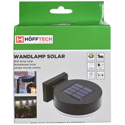 Benson Solar Wandlamp Rond – Warm Wit Licht – Compact & Duurzaam