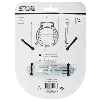 Stahlex Ringslot 984 E-Bike - 163 x 180 mm - Extra Ruime Opening