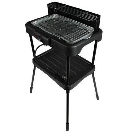 Benson Elektrische BBQ 2-in-1 - 2000W - Staand & Tafelmodel - Met Windscherm