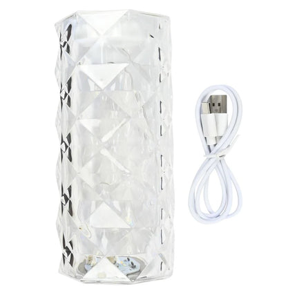 Benson Kristallen Tafellamp – Oplaadbaar – 3 Lichtmodi – 15 cm – USB-C