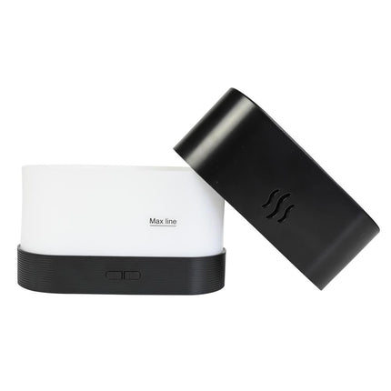 Benson LED Luchtbevochtiger met Flame Effect - 180 ml - USB-C - Zwart