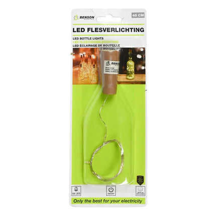 Benson LED Flesverlichting – 48 cm – Warm Wit – Inclusief Batterijen