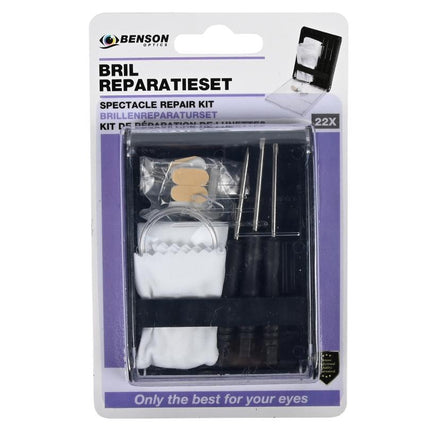 Benson Brilreparatieset - 22-delig - Compleet voor Thuis & Onderweg