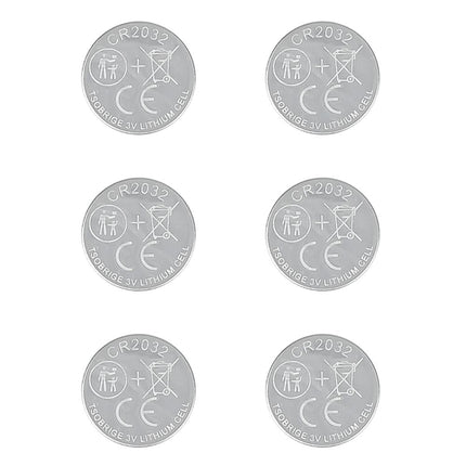 Benson Knoopcelbatterijen - CR2032 - Lithium - 3V - 6 stuks