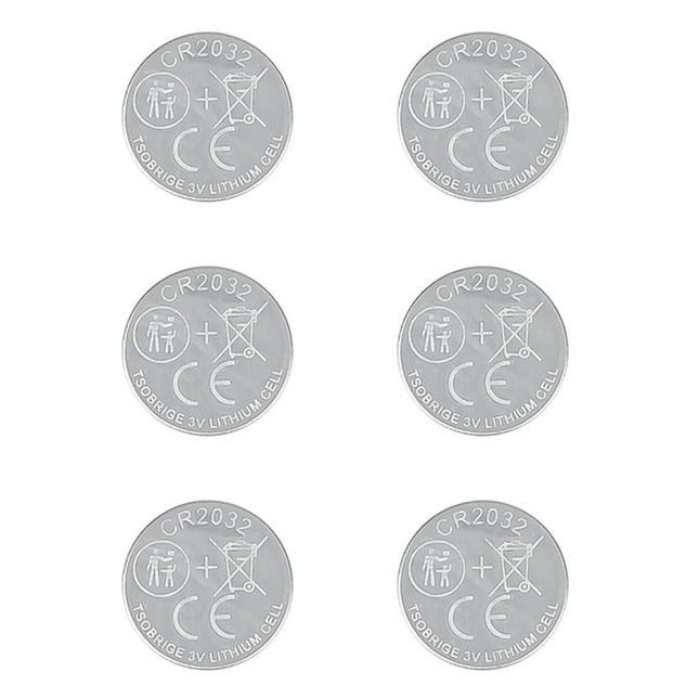 Benson Knoopcelbatterijen - CR2032 - Lithium - 3V - 6 stuks