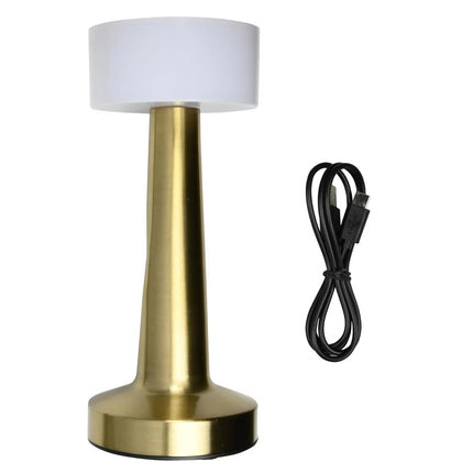 Benson Luxe LED Tafellamp – Goud – 3 Lichtmodi – Touch Bediening – USB-C Oplaadbaar