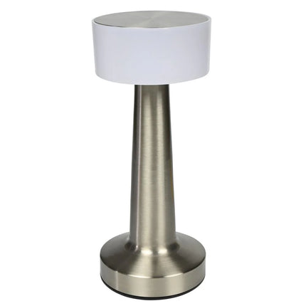 Benson Luxe LED Tafellamp – Zilver – 3 Lichtmodi – Touch Bediening – USB-C Oplaadbaar
