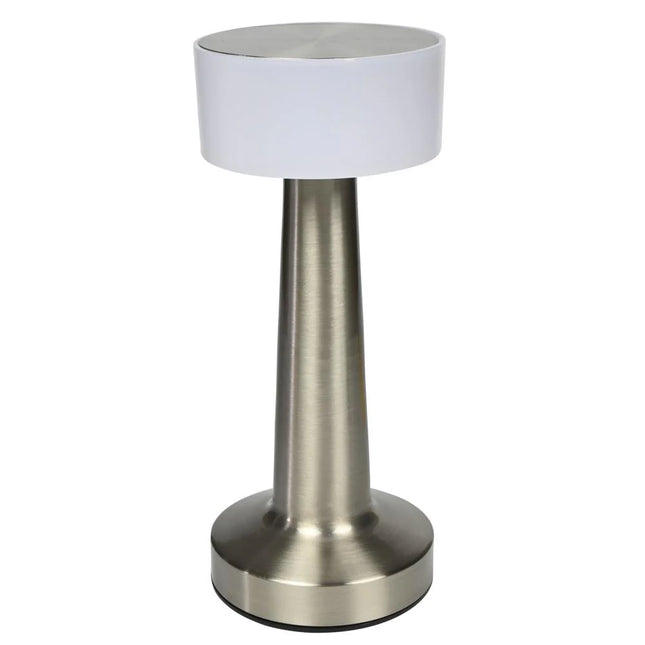Benson Luxe LED Tafellamp – Zilver – 3 Lichtmodi – Touch Bediening – USB-C Oplaadbaar