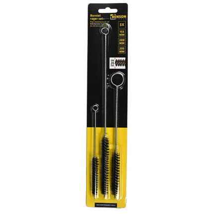 Benson Borstel- en Ragerset - 3-Delig - 155/200/295 mm - Voor Reiniging & Onderhoud