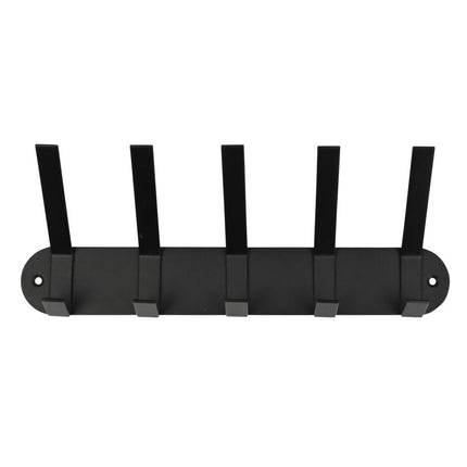 Benson Kapstok met 5 Dubbele Haken - Staal - Wandmodel - 30 cm