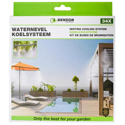 Benson Waternevel Koelsysteem - 34-delig - 10 meter - Terrasverkoeling