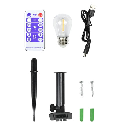 Benson Solar LED Lichtsnoer – 10 Lampen – 8 Meter – Warm Wit