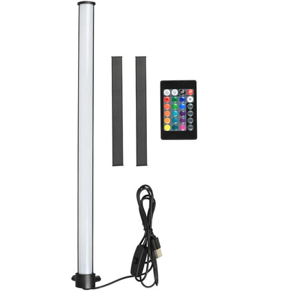 Benson Compacte LED Hoeklamp – 40 cm – RGB Kleurverandering – Muziek Sync – USB