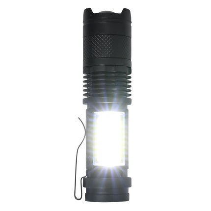 Hofftech Oplaadbare Zaklampenset – 2 stuks – 3W LED + COB Zijlicht – USB-C
