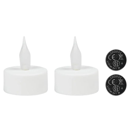 Benson LED Theelichtjes – Set van 2 – Realistisch Flame Effect – Inclusief Batterijen