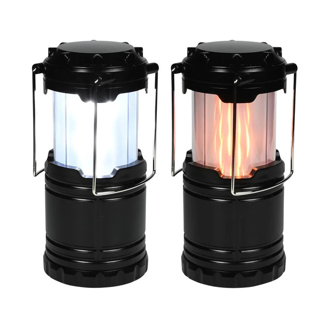 Benson Campinglamp 2-in-1 - Realistisch Vlammen-effect & Wit Licht - 150 Lumen