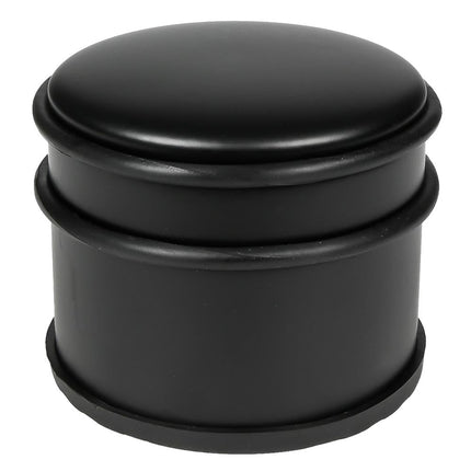 Benson Luxe Deurstopper Zwart - Ø11 cm - 1.1 kg - RVS met Rubberen Ringen