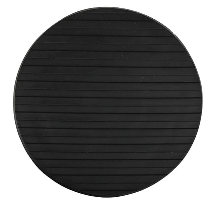 Benson Luxe Deurstopper Zwart - Ø11 cm - 1.1 kg - RVS met Rubberen Ringen