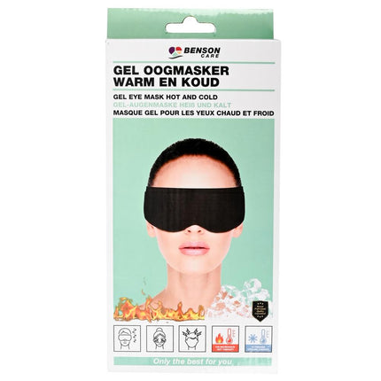 Benson Gel Oogmasker – Warmte- & Koudetherapie – Herbruikbaar – 21x11 cm