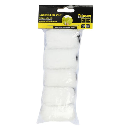 Benson Lakrollers Vilt 5 cm - 5-delig - Set voor een Superstrak Resultaat