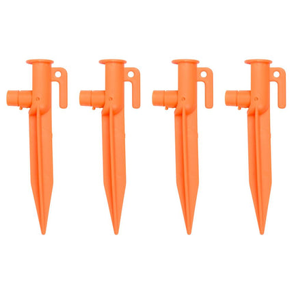 Benson Tentharingen met LED-verlichting - 4 stuks - Oranje - Inclusief Batterijen