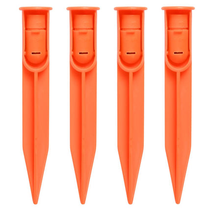 Benson Tentharingen met LED-verlichting - 4 stuks - Oranje - Inclusief Batterijen