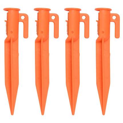 Benson Tentharingen met LED-verlichting - 4 stuks - Oranje - Inclusief Batterijen