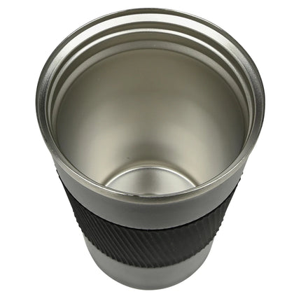 Benson Dubbelwandige Reisbeker - 380 ml - RVS - Anti-lek & Siliconen Grip