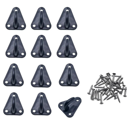 Benson Touwhaken Set - 12 Stuks - Kunststof - Inclusief Schroeven