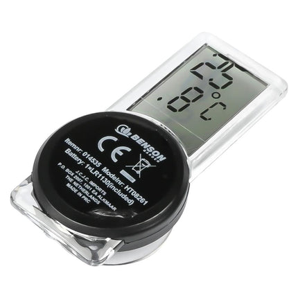 Benson Digitale Buitenthermometer met Zuignap - Compact - Zwart