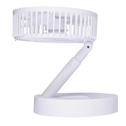 Benson Opvouwbare USB Ventilator - 3 Snelheden - Oplaadbaar - Wit