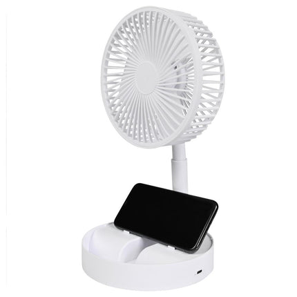 Benson Opvouwbare USB Ventilator - 3 Snelheden - Oplaadbaar - Wit