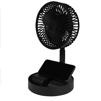 Benson Opvouwbare USB Ventilator - 3 Snelheden - Oplaadbaar - Zwart