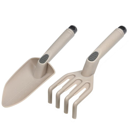 Benson Kunststof Tuingereedschap Set – 2-Delig – Beige – Met Maatvoering