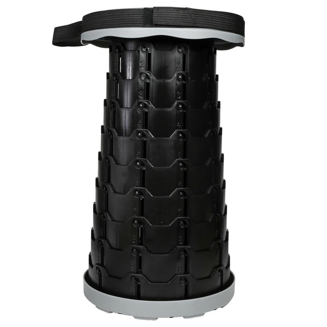 Benson Opvouwbare Telescopische Kruk - Verstelbaar - ABS - Grijs - 6-46 cm