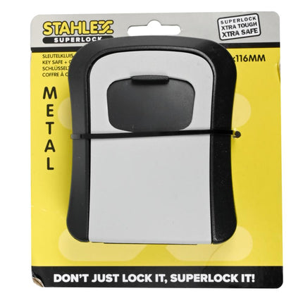 Stahlex Sleutelkluis met Cijferslot - 96 x 40 x 116 mm - Metaal - Weerbestendig