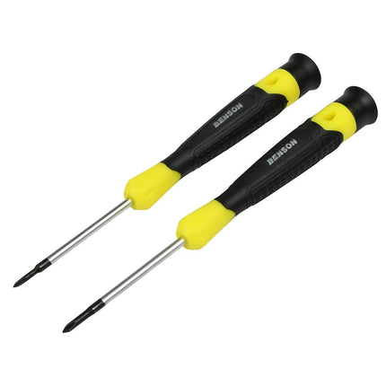 Benson Precisie Kruiskopschroevendraaierset - 2-delig - PH00 & PH0