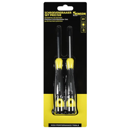 Benson Precisie Torx Schroevendraaierset - 2-delig - T6 & T8