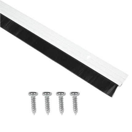 Benson Deur-Tochtstrip Borstel 100 cm - Aluminium Zilver - Inkortbaar