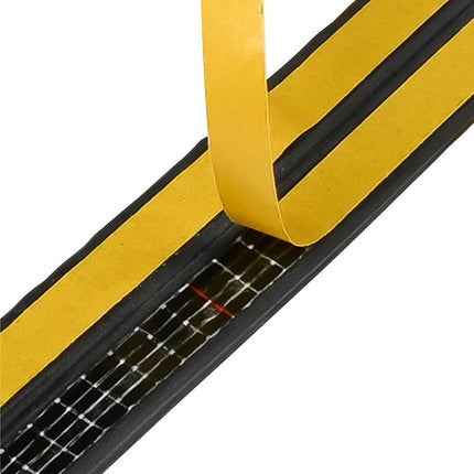 Benson Tochtstrip Rubber D-profiel Zwart - 2 x 3 Meter - 6 Meter Totaal