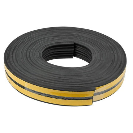 Benson Tochtstrip Rubber E-profiel Zwart - 2 x 3 Meter - 6 Meter Totaal