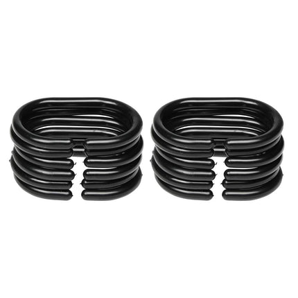 Benson Douchegordijnringen - Set van 12 - Zwart - 5,8 x 4 cm