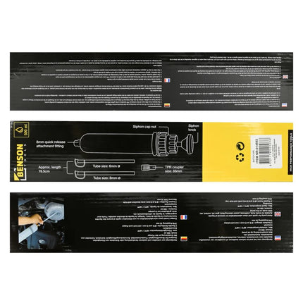 Benson Olie- en Vloeistofpomp - 500 ml - Spuit Model - Incl. Slangen
