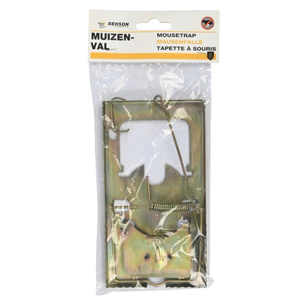 Benson Metalen Muizenval Jumbo - 17 x 9 cm - Ongediertebestrijding