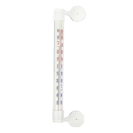 Benson Buitenthermometer met Zuignap - 21 cm - Wit